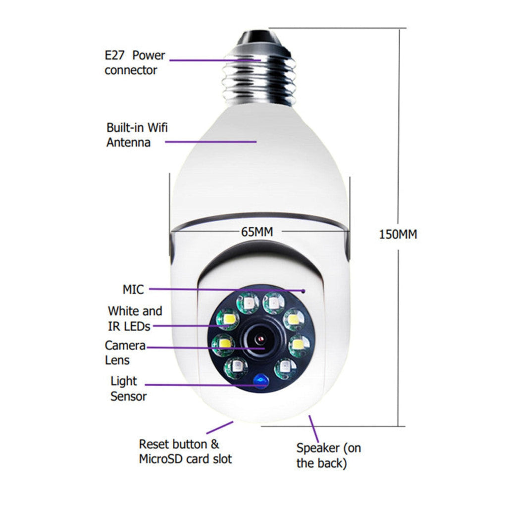 Complete Home Security – Smart Camera Bulb
