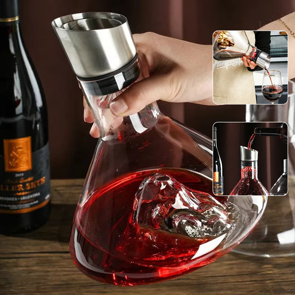 Wine Breathes Beautifully – Waterfall Decanter