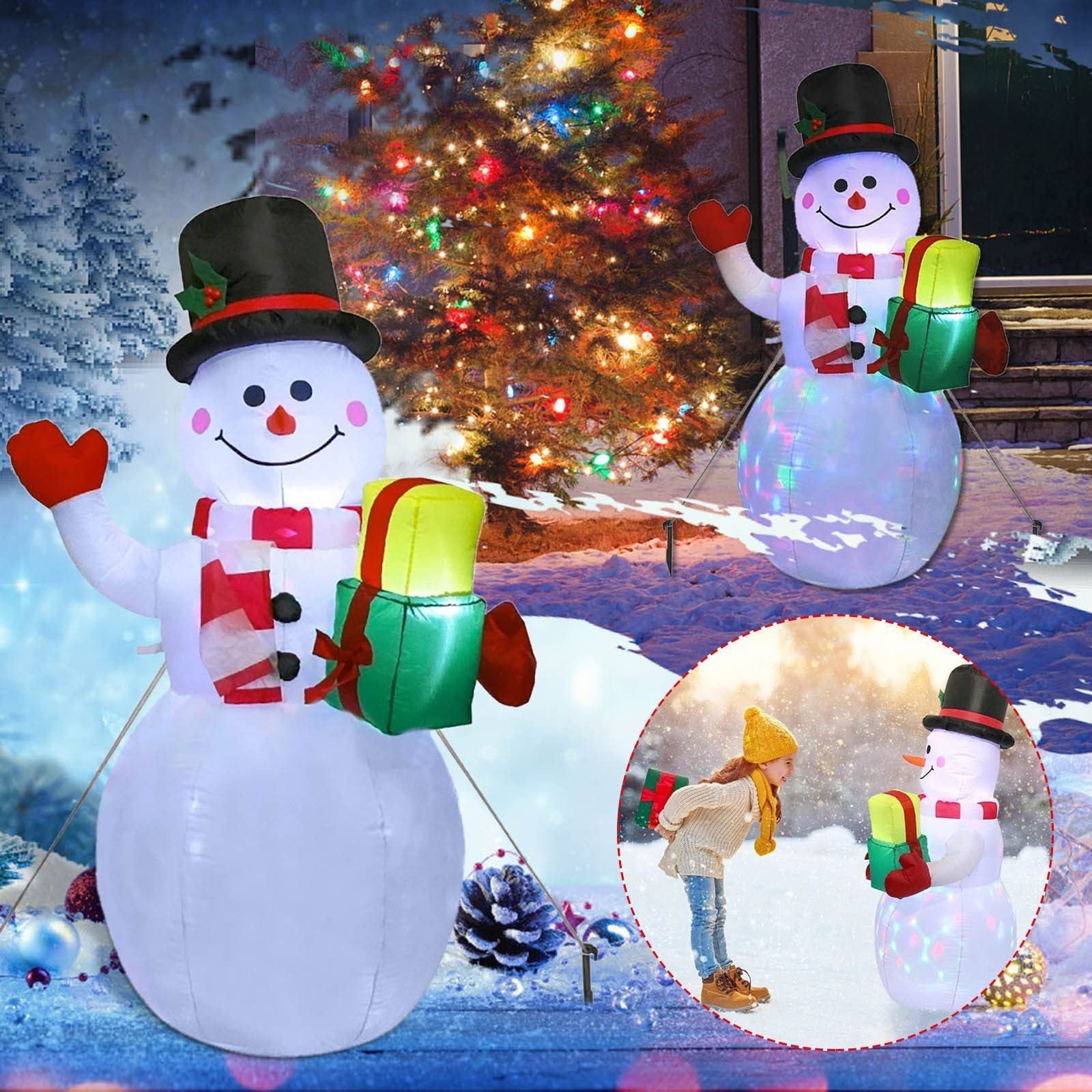 Festive Yard Magic – Inflatable Snowman
