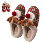 Festive Comfort – Cozy Reindeer Slippers