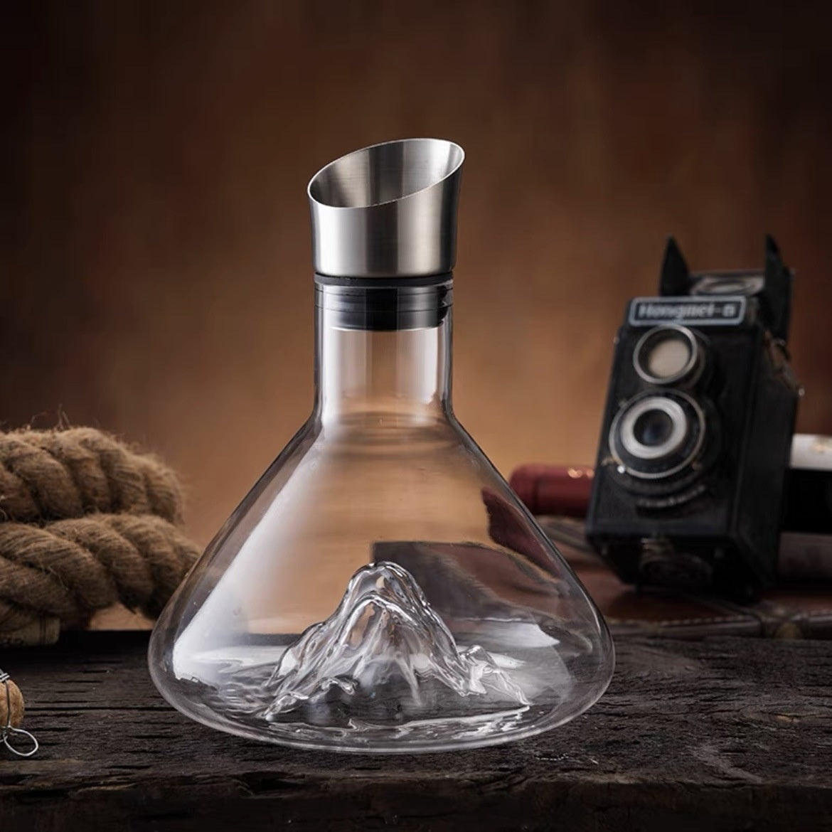 Wine Breathes Beautifully – Waterfall Decanter