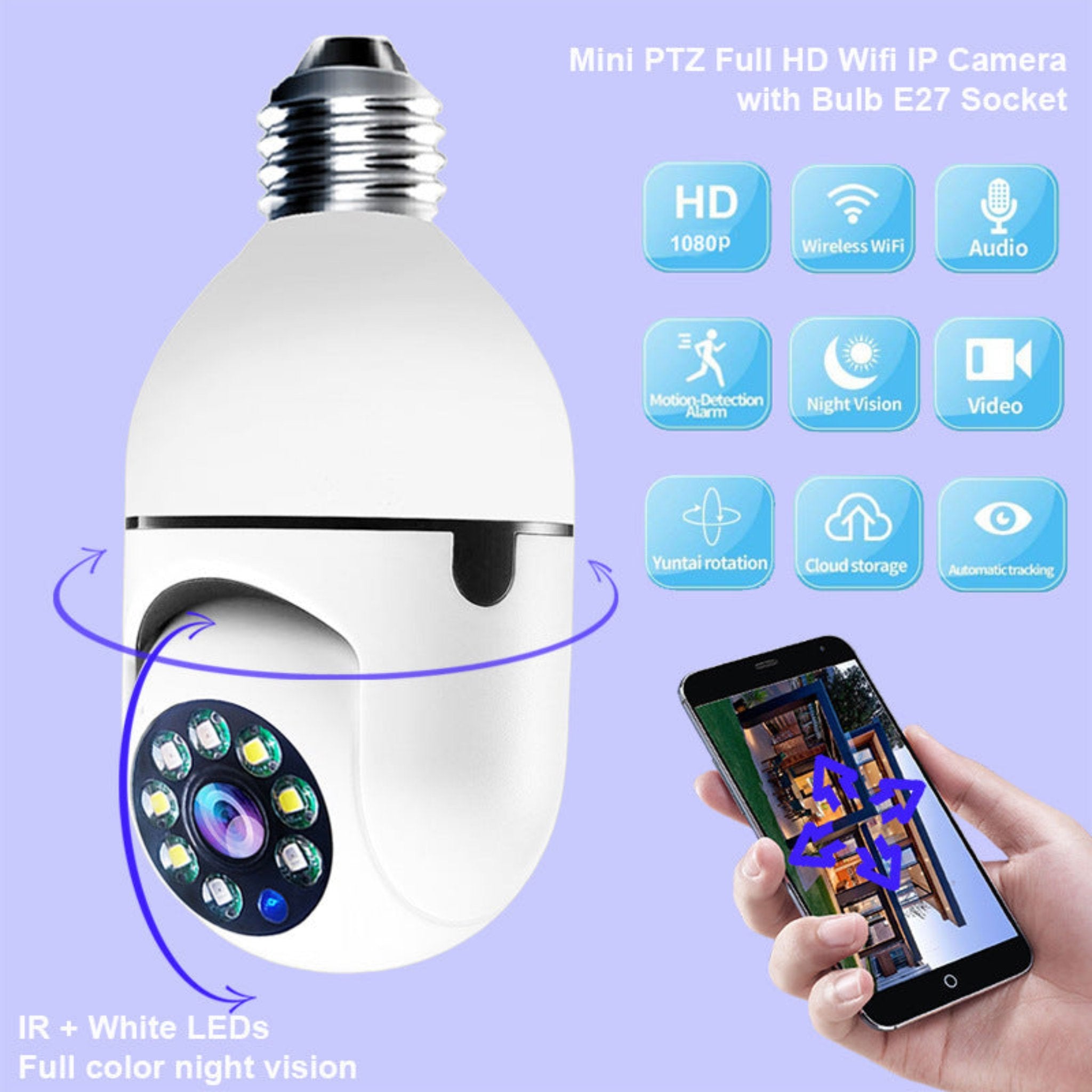 Complete Home Security – Smart Camera Bulb