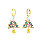 Festive Sparkle, Elegant Style – Tree Earrings