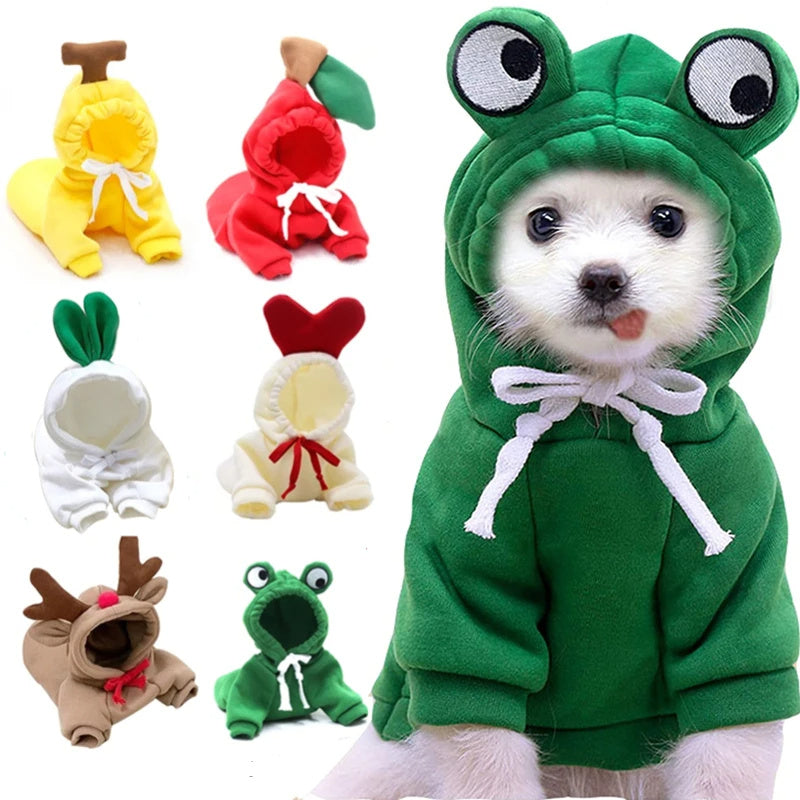 Adorable Warmth – Fruit Pet Hoodies