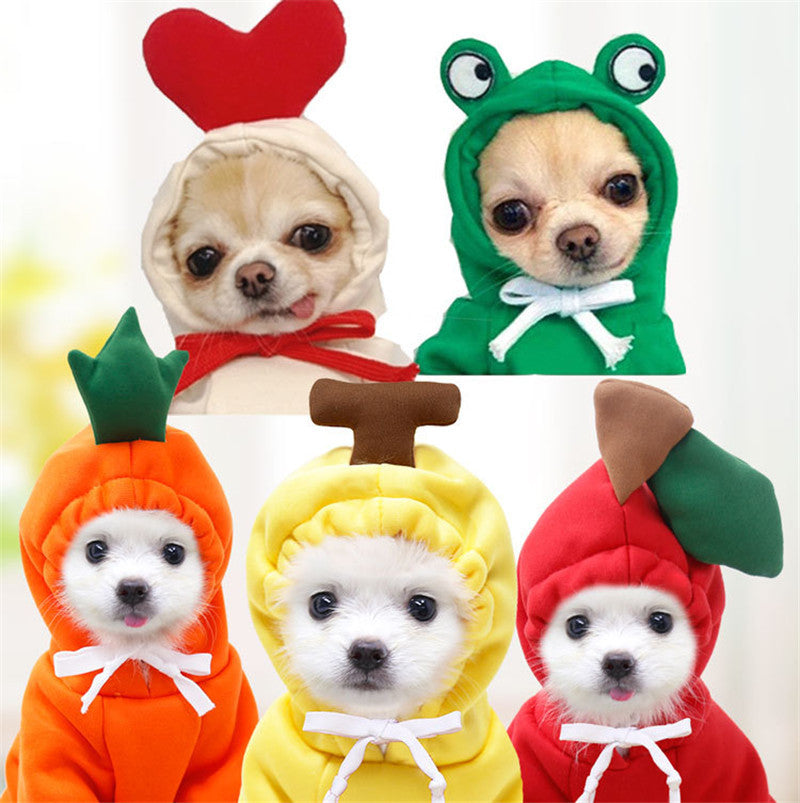 Adorable Warmth – Fruit Pet Hoodies