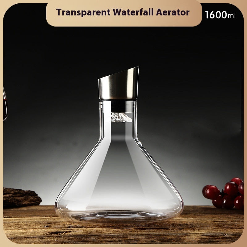Wine Breathes Beautifully – Waterfall Decanter