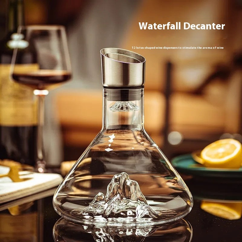 Wine Breathes Beautifully – Waterfall Decanter