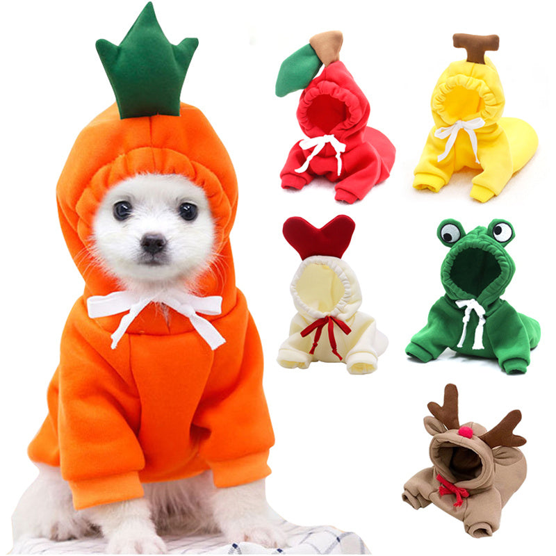 Adorable Warmth – Fruit Pet Hoodies